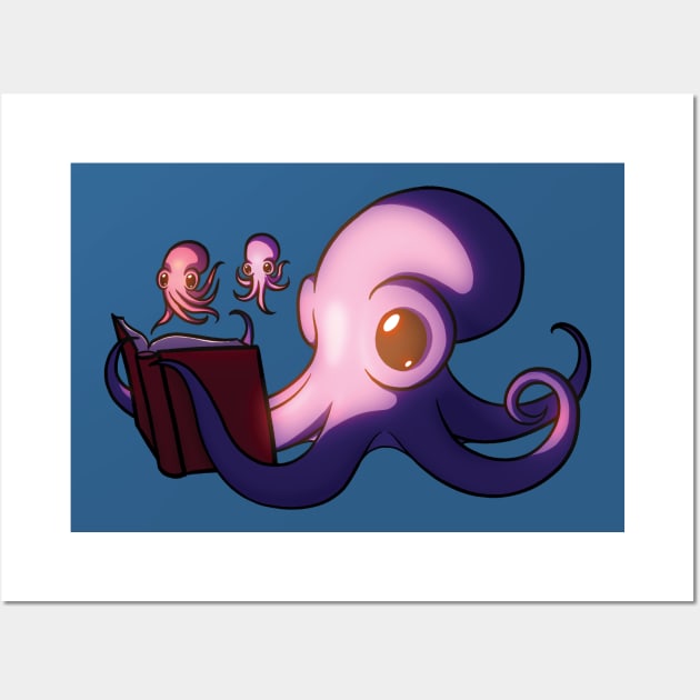 Octopus Story Time Wall Art by Kudden